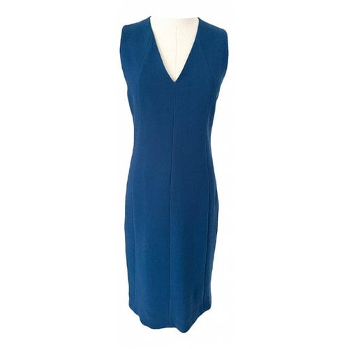 Pre-owned Akris Wool Mid-length Dress In Blue