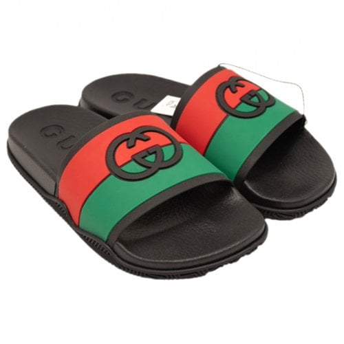 Pre-owned Gucci Sandals In Black