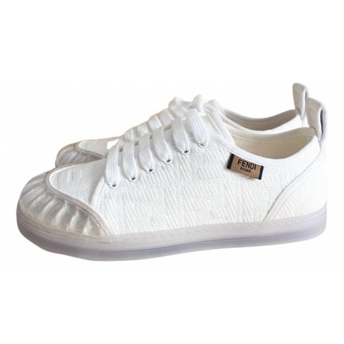 Pre-owned Fendi Trainers In White