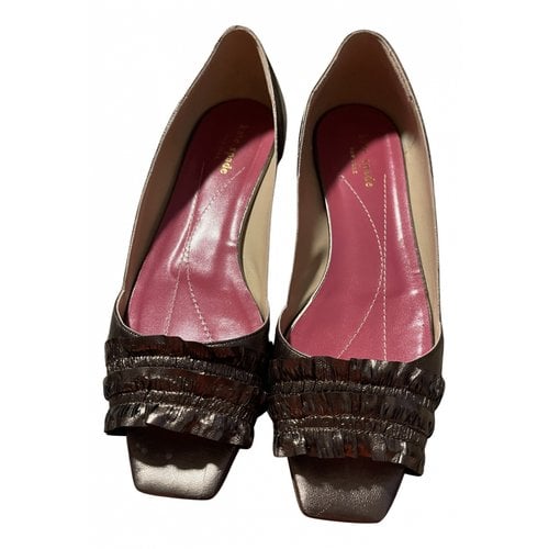 Pre-owned Kate Spade Leather Flats In Other