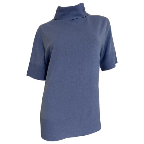 Pre-owned Max Mara Cashmere T-shirt In Blue