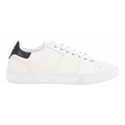 Pre-owned The Kooples Leather Low Trainers In White