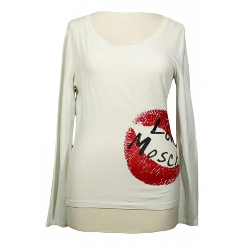 Pre-owned Moschino Love Top In White