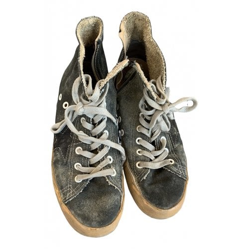Pre-owned Golden Goose Francy Trainers In Grey