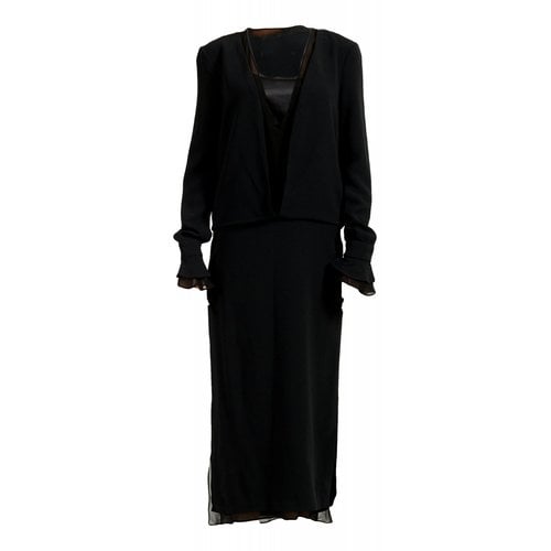 Pre-owned Tom Ford Silk Mid-length Dress In Black