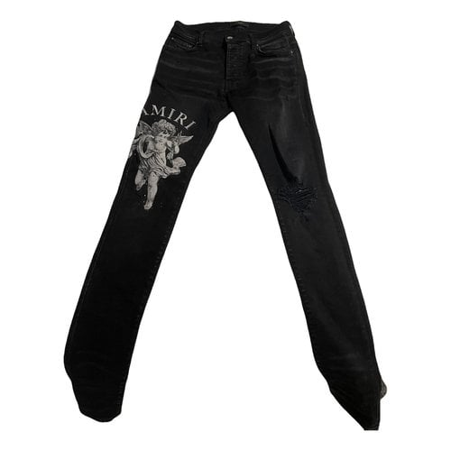 Pre-owned Amiri Trousers In Black