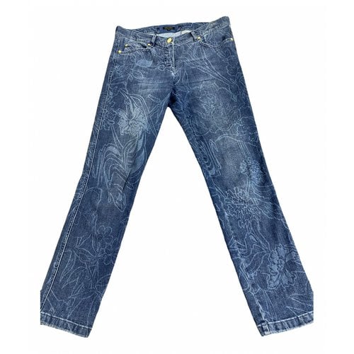 Pre-owned Escada Slim Jeans In Blue