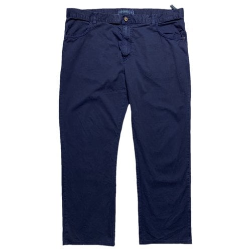 Pre-owned Etro Trousers In Navy
