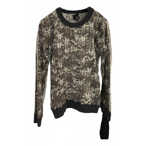 Pre-owned Just Cavalli Cashmere Sweatshirt In Brown