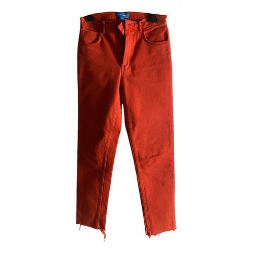 Pre-owned M.i.h. Jeans Slim Jeans In Red