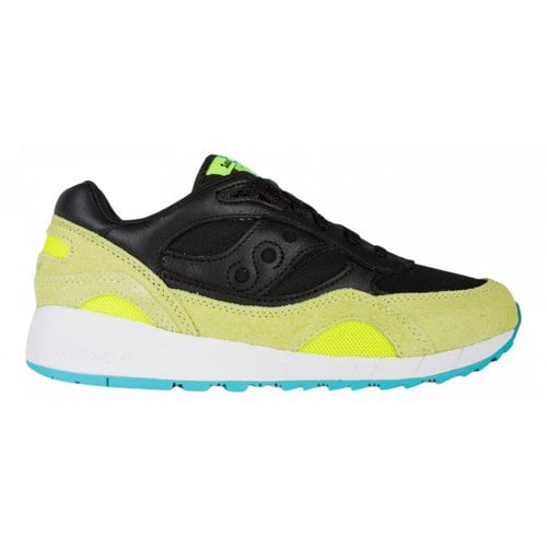 Pre-owned Saucony Trainers In Yellow