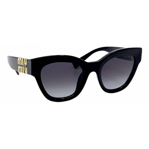 Pre-owned Miu Miu Sunglasses In Black