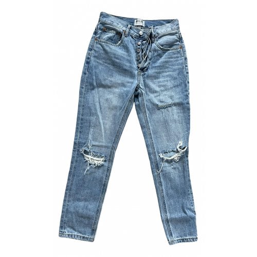 Pre-owned Agolde Slim Jeans In Blue