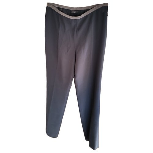 Pre-owned Peserico Straight Pants In Brown