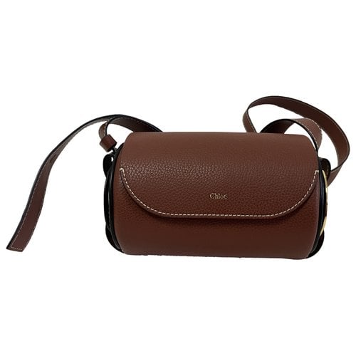 Pre-owned Chloé Darryl Leather Handbag In Brown