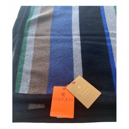 Pre-owned Gallo Wool Stole In Multicolour