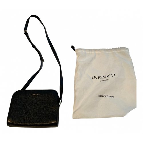 Pre-owned Lk Bennett Leather Crossbody Bag In Black