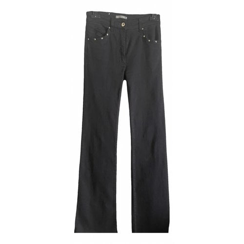 Pre-owned Patrizia Pepe Straight Pants In Black