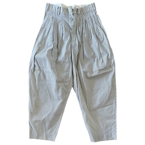 Pre-owned Hed Mayner Trousers In White