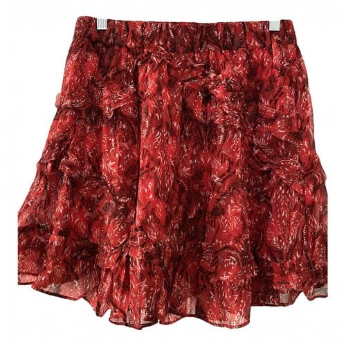Pre-owned Iro Mini Skirt In Red