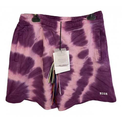 Pre-owned Msgm Short In Purple