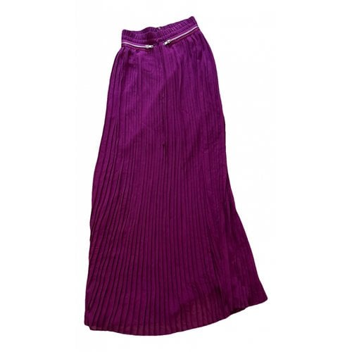 Pre-owned The Kooples Maxi Skirt In Purple
