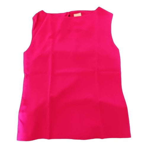 Pre-owned Christian Lacroix Silk Top In Pink