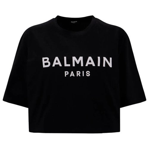 Pre-owned Balmain T-shirt In Black