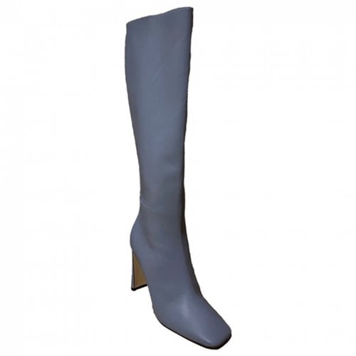 Pre-owned Jimmy Choo Leather Boots In Blue