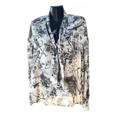 Pre-owned Pinko Silk Blouse In White
