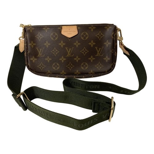 Pre-owned Louis Vuitton Multi Pochette Accessoires Leather Crossbody Bag In Brown
