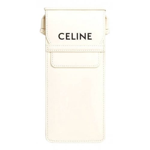 Pre-owned Celine Leather Small Bag In White