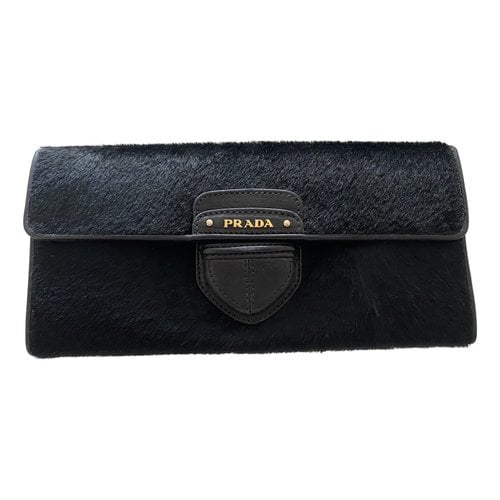 Pre-owned Prada Wallet In Black