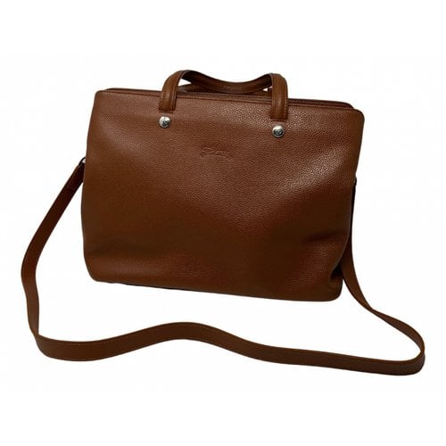 Pre-owned Longchamp Leather Handbag In Other