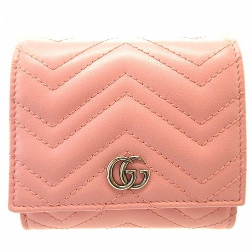 Pre-owned Gucci Leather Purse In Pink