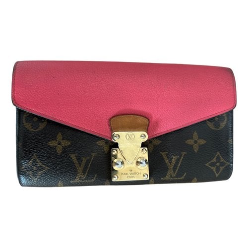Pre-owned Louis Vuitton Pallas Leather Wallet In Other