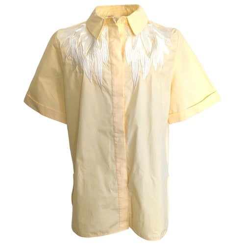 Pre-owned Maje Spring Summer 2019 Shirt In Yellow