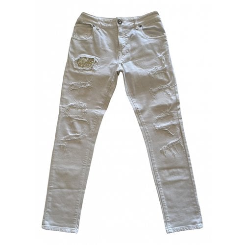 Pre-owned Jijil Slim Jeans In White