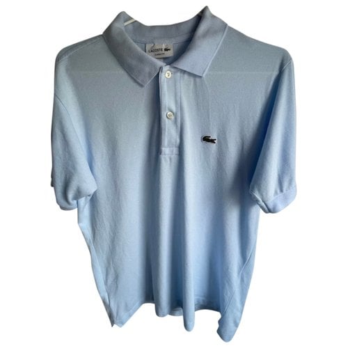 Pre-owned Lacoste Polo Shirt In Turquoise