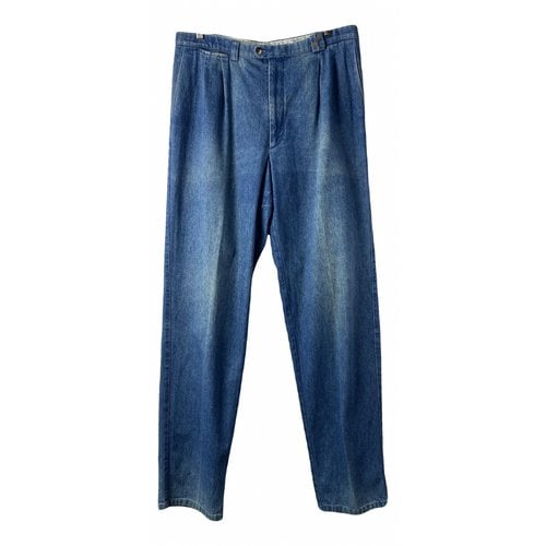 Pre-owned Burberry Trousers In Blue