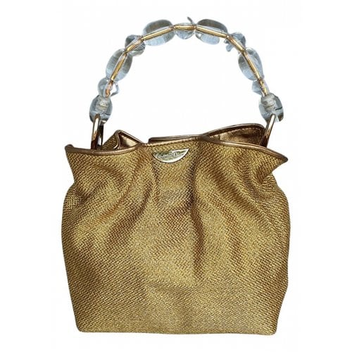 Pre-owned Dior Linen Tote In Gold