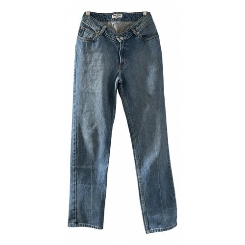Pre-owned Opening Ceremony Straight Jeans In Blue