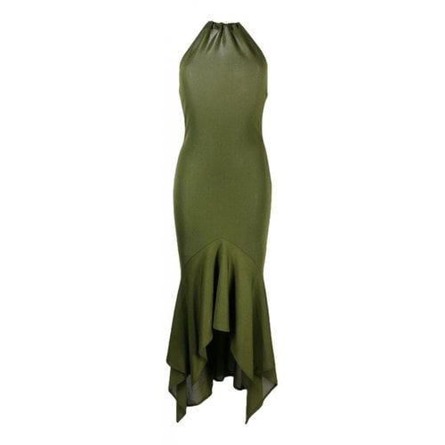 Pre-owned Alexandre Vauthier Maxi Dress In Green