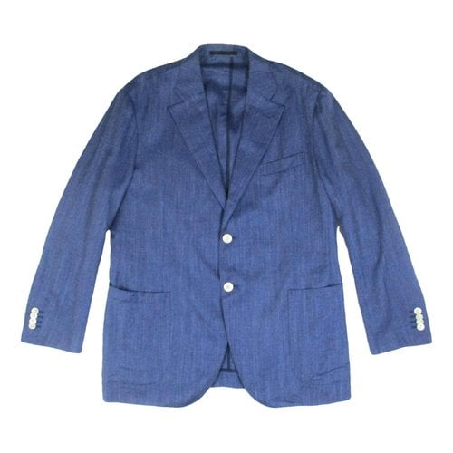 Pre-owned Loro Piana Wool Jacket In Blue