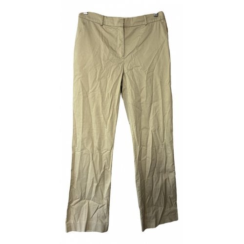 Pre-owned Marella Straight Pants In Beige