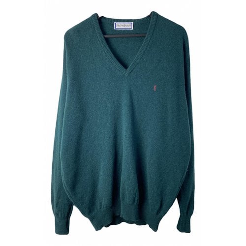 Pre-owned Saint Laurent Pull In Green