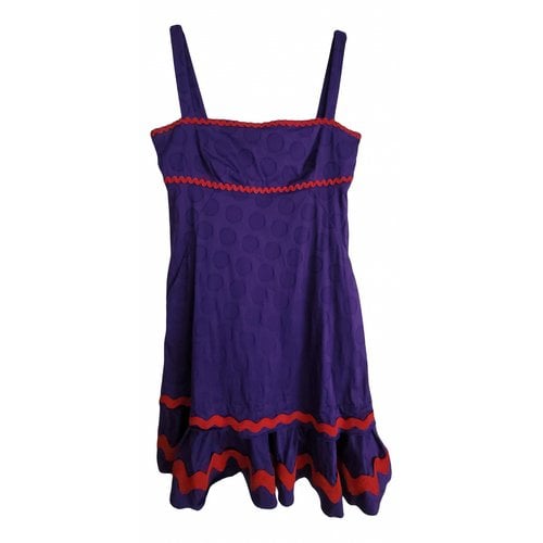 Pre-owned Moschino Mini Dress In Purple