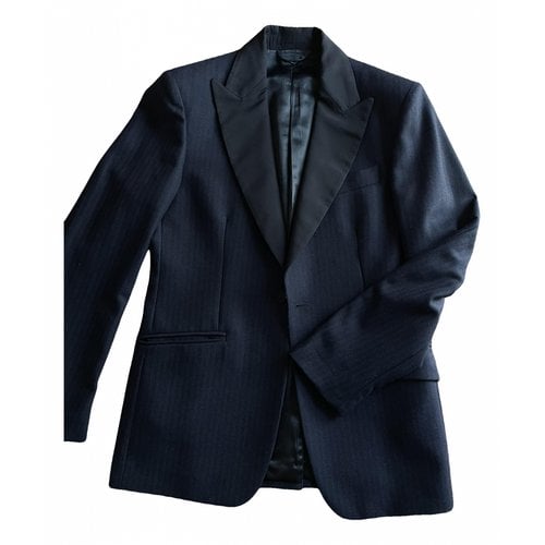 Pre-owned Aspesi Wool Vest In Blue