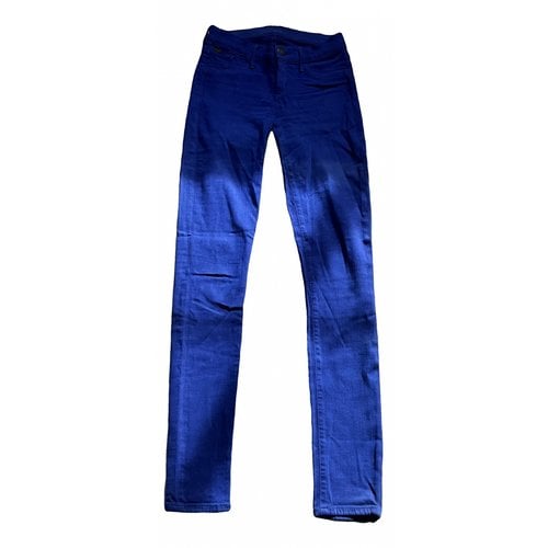 Pre-owned Goldsign Slim Jeans In Blue