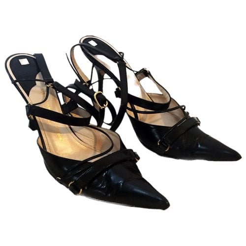 Pre-owned Alessandro Dell'acqua Leather Heels In Black